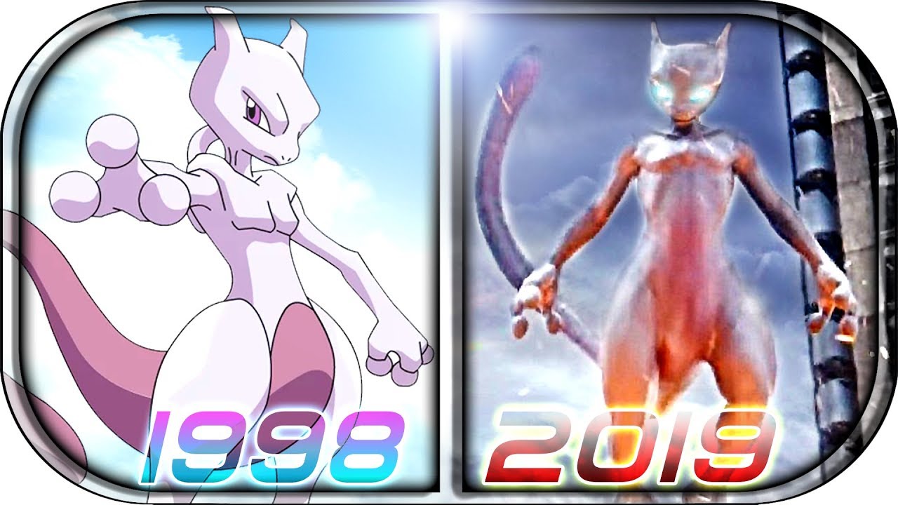 EVOLUTION of MEWTWO in Movies Cartoons Anime TV (1998-2019)💀 POKÉMON Detective Pikachu MEWTWO scene