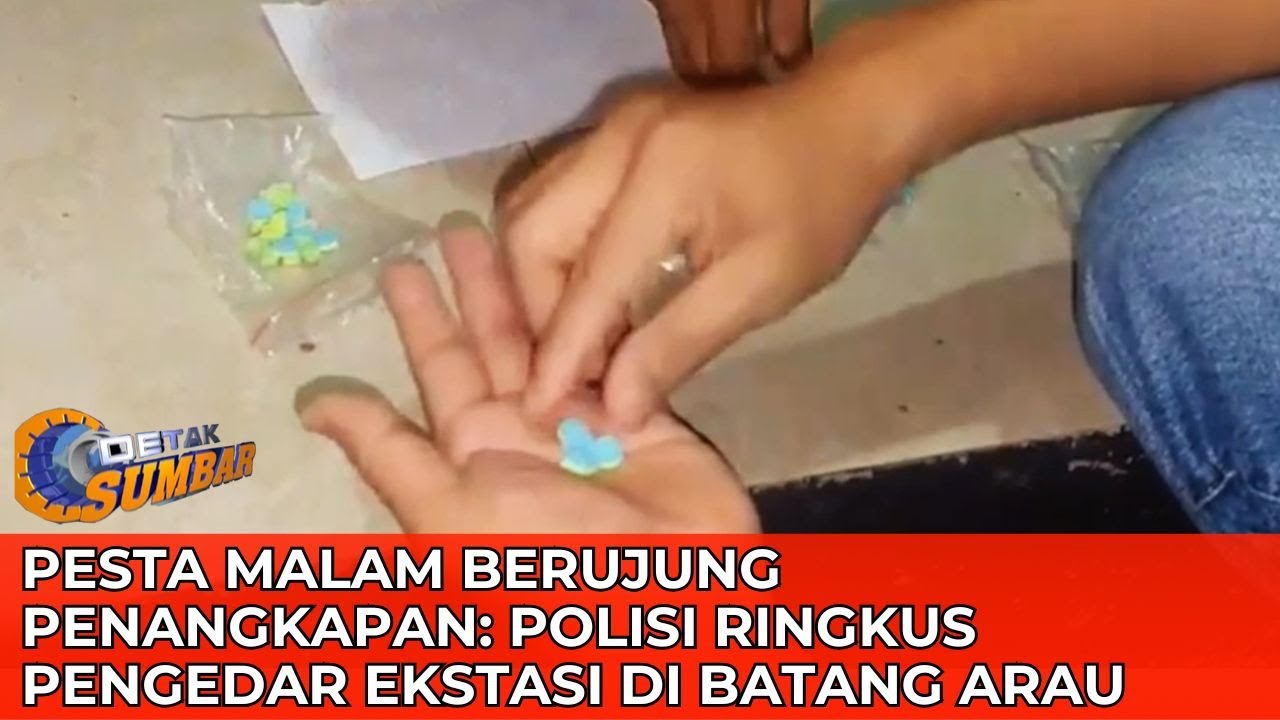 Pesta Malam Berujung Penangkapan Polisi Ringkus Pengedar Ekstasi di Batang Arau