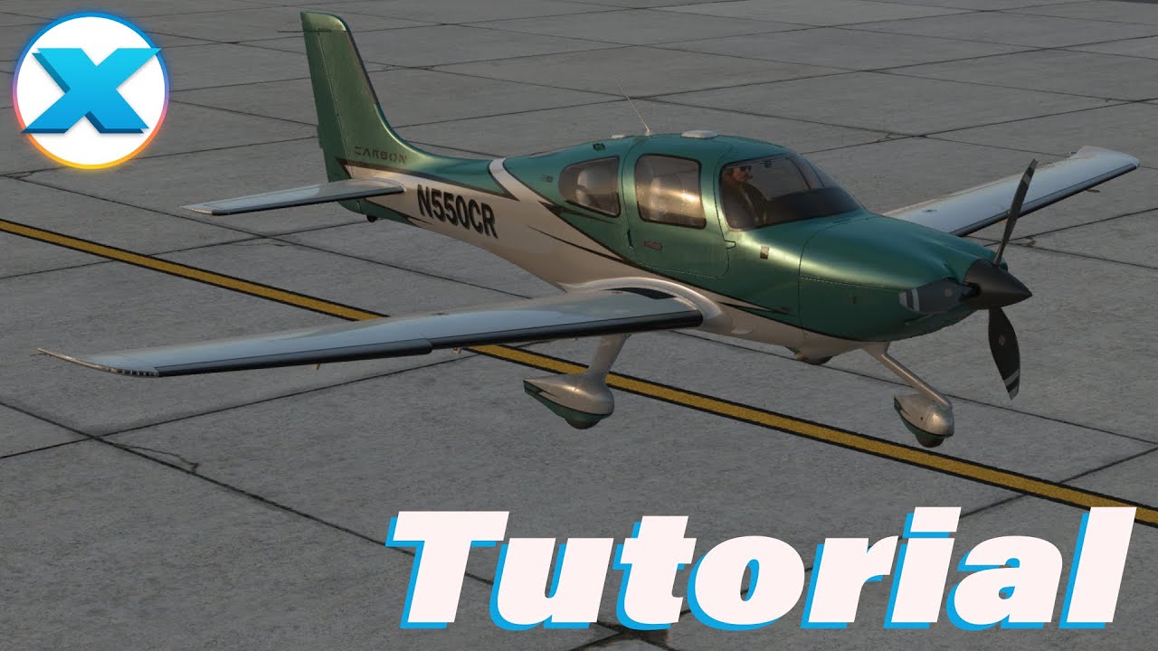 Cirrus SR22: запуск и обучение рулению – X-Plane 12