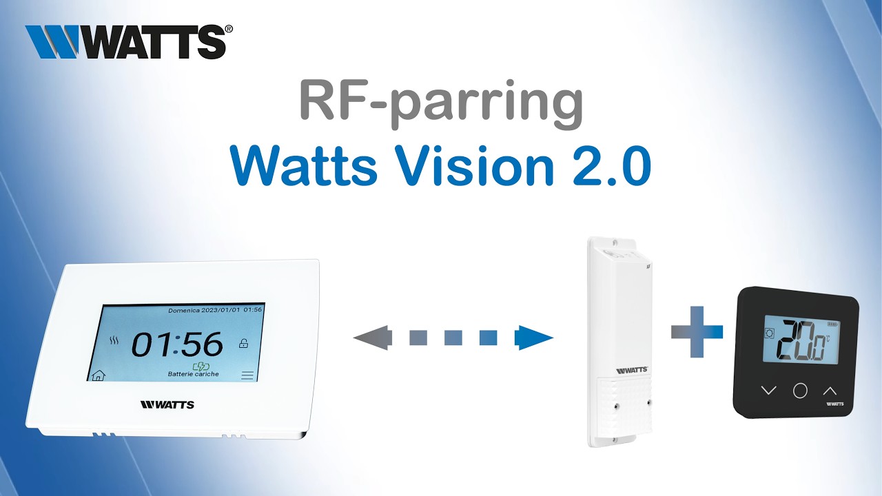 3. Parring af rumtermostat i kombination med vægmodtager enkeltkreds modtager - Watts Vision® 2.0