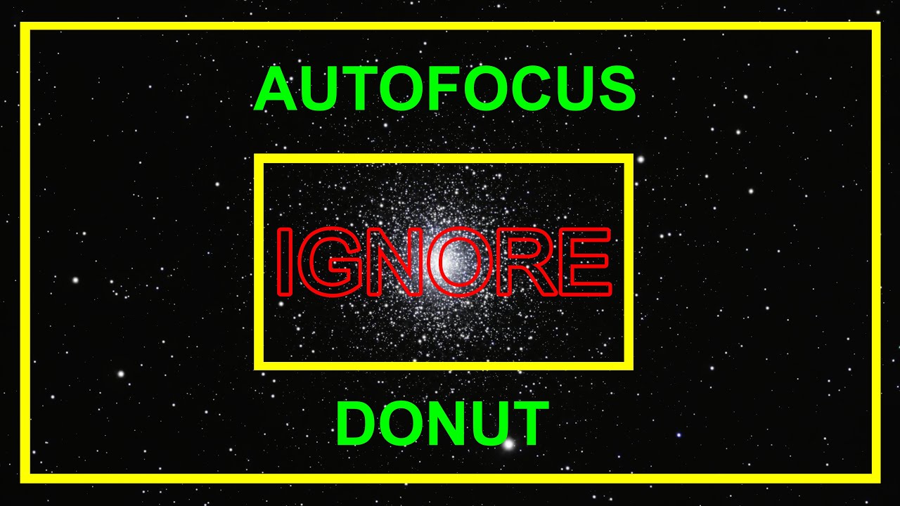 NINA's Autofocus Donuts: If It Won't Focus, Make a Hole