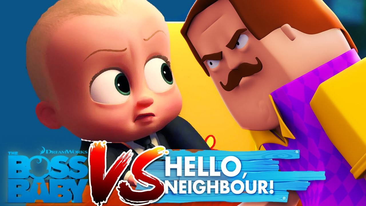 Minecraft - BOSS BABY VS HELLO NEIGHBOUR!