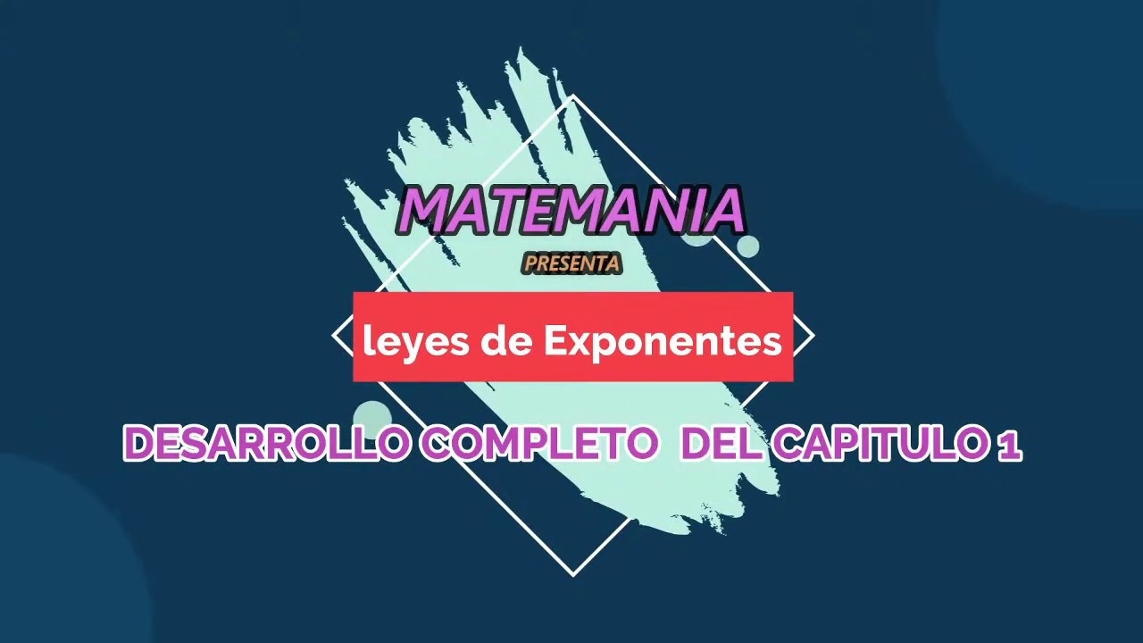 LEYES DE EXPONENTES -&Aacute;LGEBRA CEPREVI _ CAPITULO 1