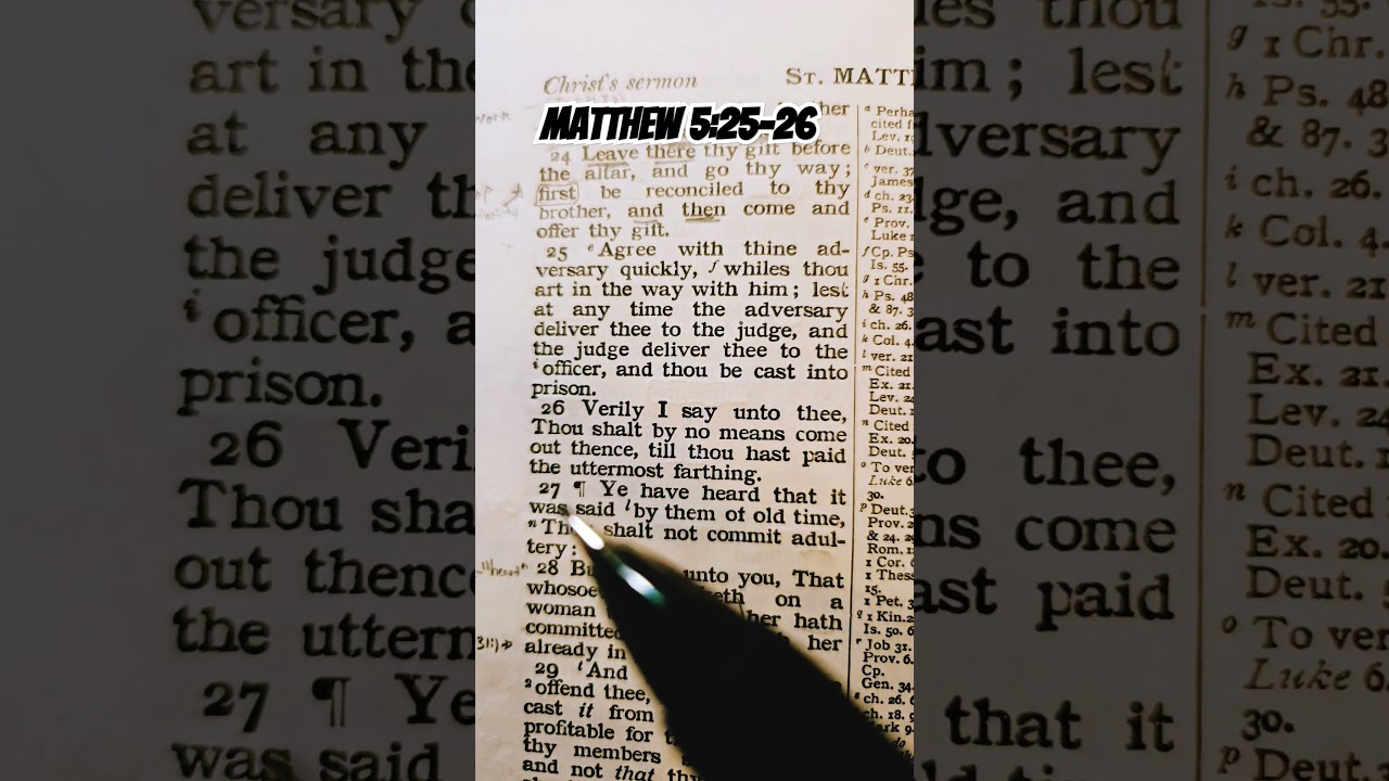 Matthew 5:25-26 #god #jesus #bible