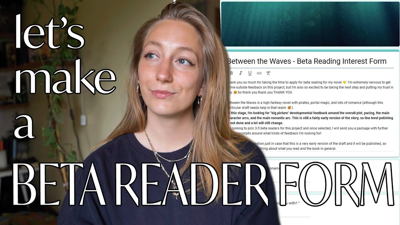 how to make a beta reader form | finding beta readers for my book! 🌊