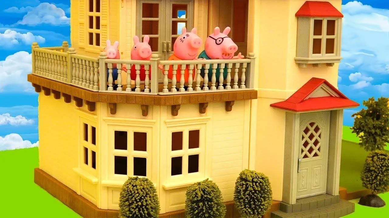 Peppa Pig and Her Family Move to a New House