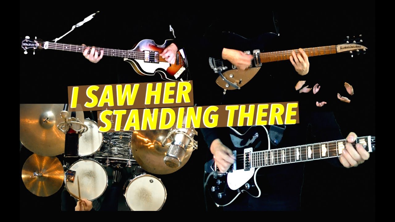 I Saw Her Standing There - Instrumental Cover - Guitars, Bass and Drums