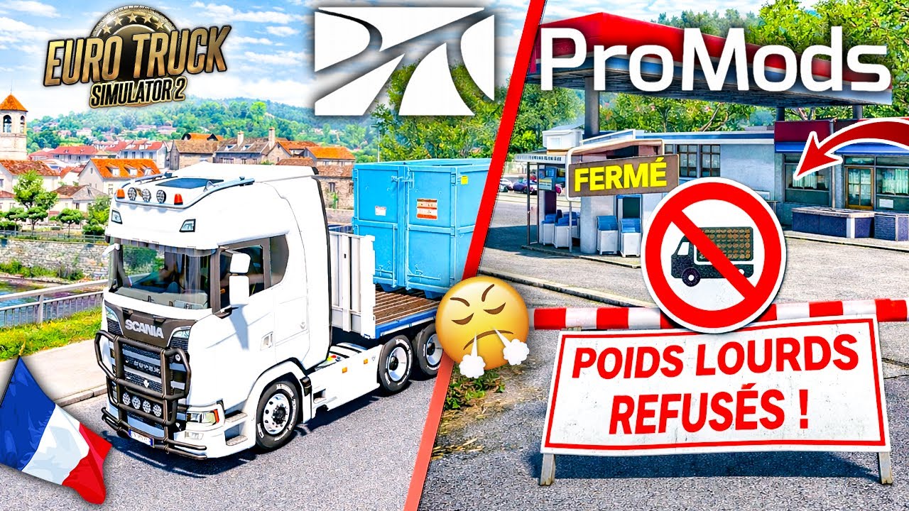 UNE STATION SERVICE REFUSE DE ME SERVIR ! 😳 MDR ! Toujours avec le Promods ! - Eurotruck simulator 2