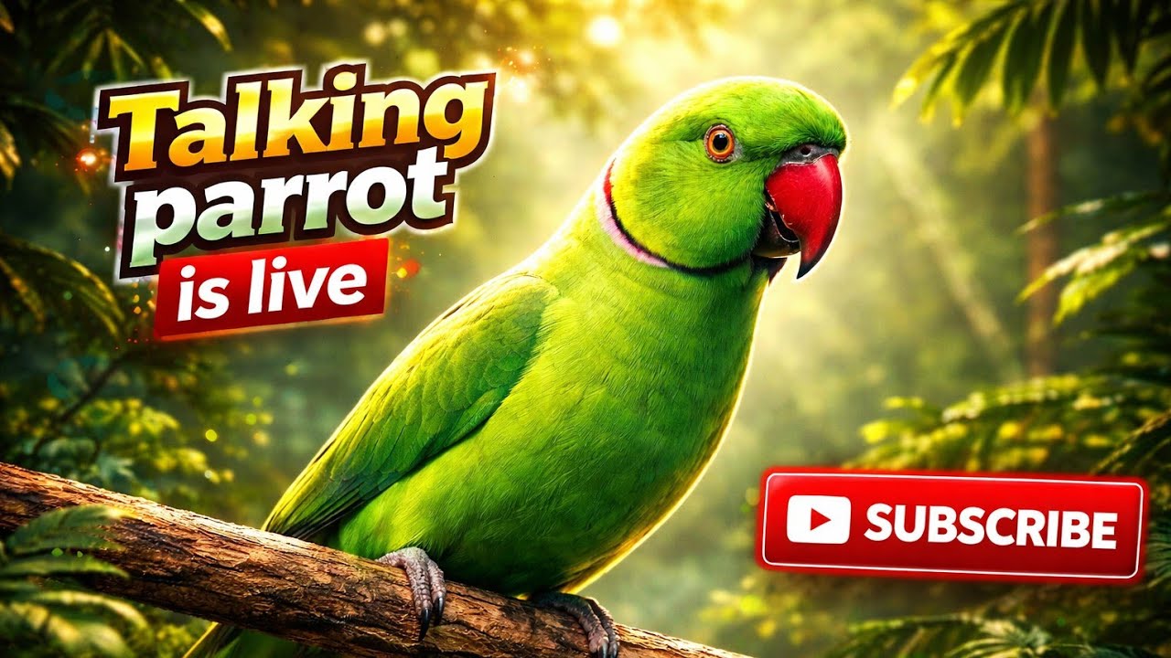 TALKING PARROT is live! (SUBSCRIBE IF YOU LOVE BIRDS)🤗