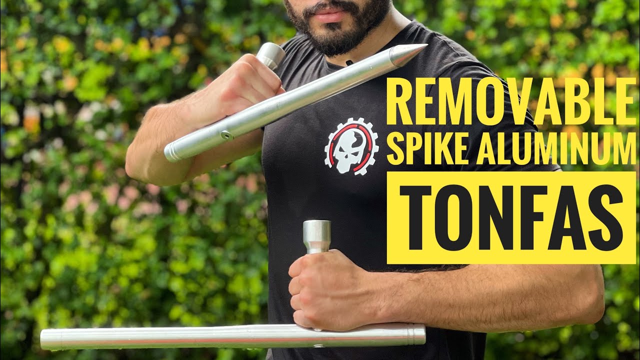 Removable Spiked Aluminum Tonfas