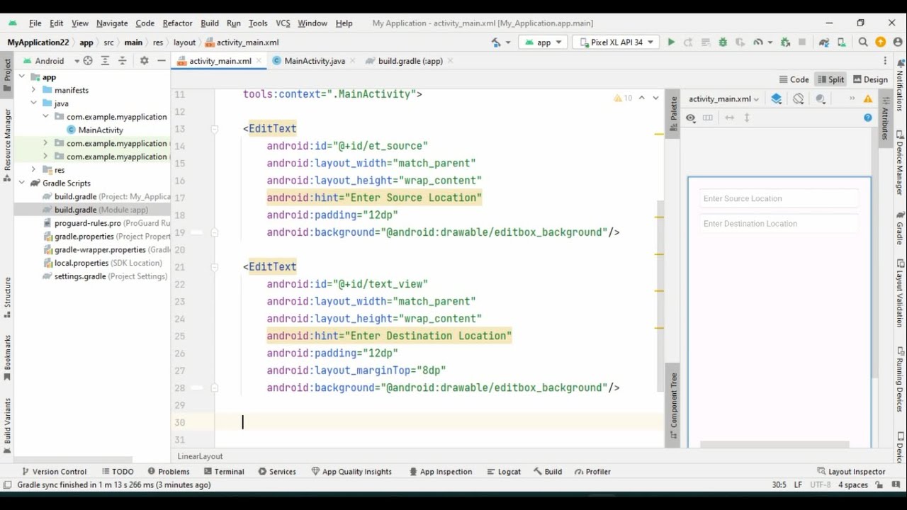 Calculate Distance Between Two Places in Android Studio with Java