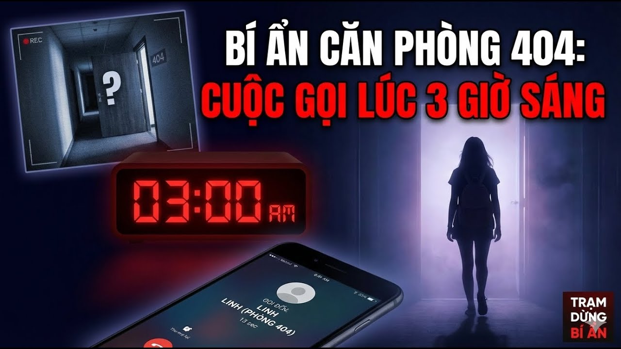 Hồ sơ căn phòng 404: Nữ sinh biến mất giữa vòng vây camera và cuộc gọi định mệnh lúc 3 giờ sáng.