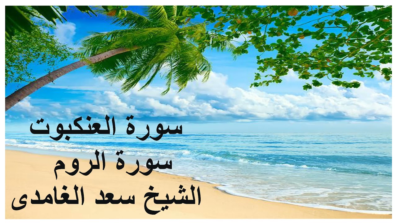 سورة العنكبوت ----   الروم ---   الشيخ سعد  الغامدى