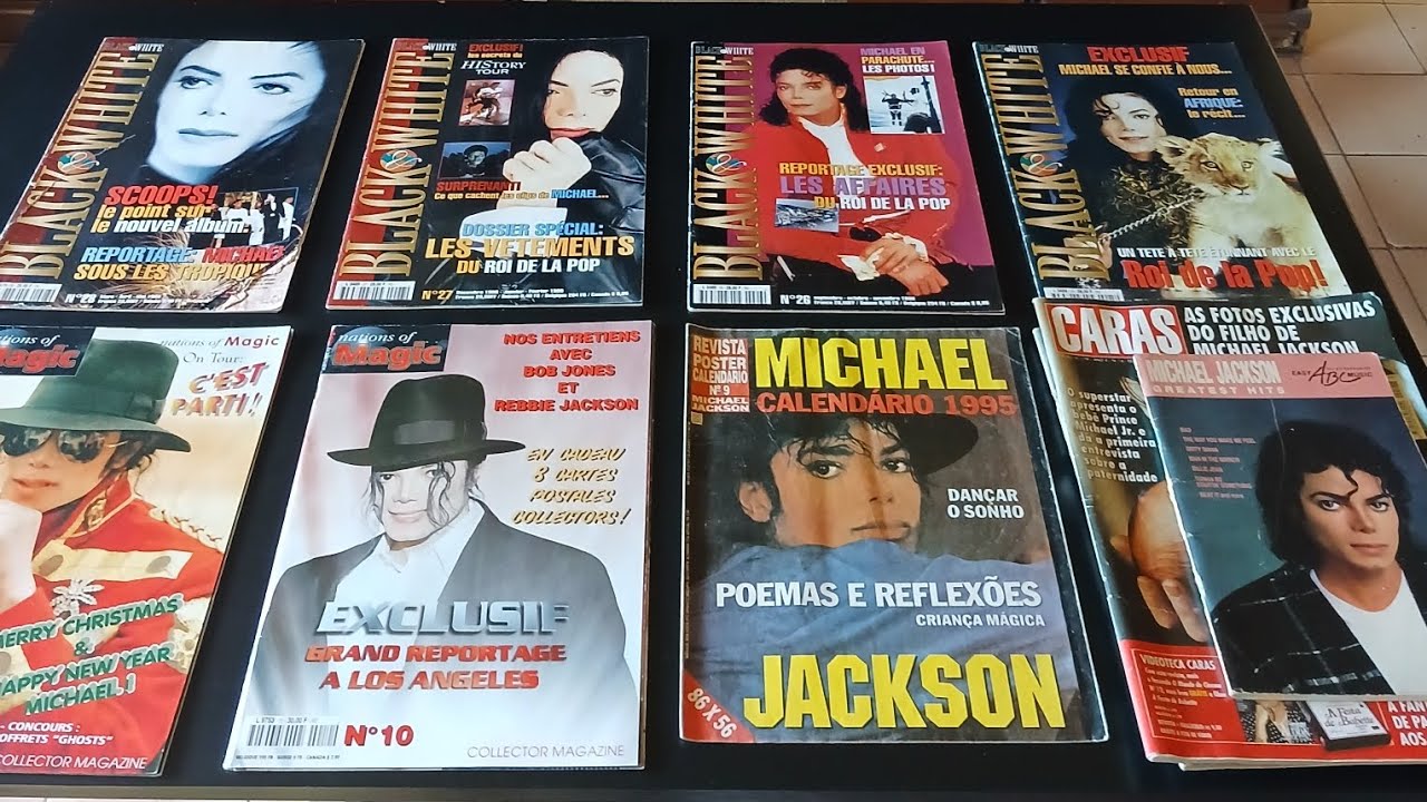 Minha coleção de revistas do Michael Jackson. #MichaelJackson #Kingofpop #Reidopop #MJCollector #MJ 