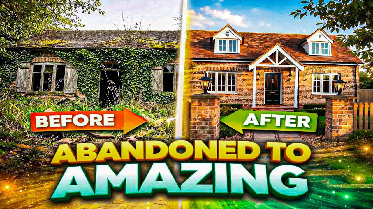 “From Abandoned Ruins to Pure Luxury 😱 | Unreal House Transformation”  #house #restoration #video