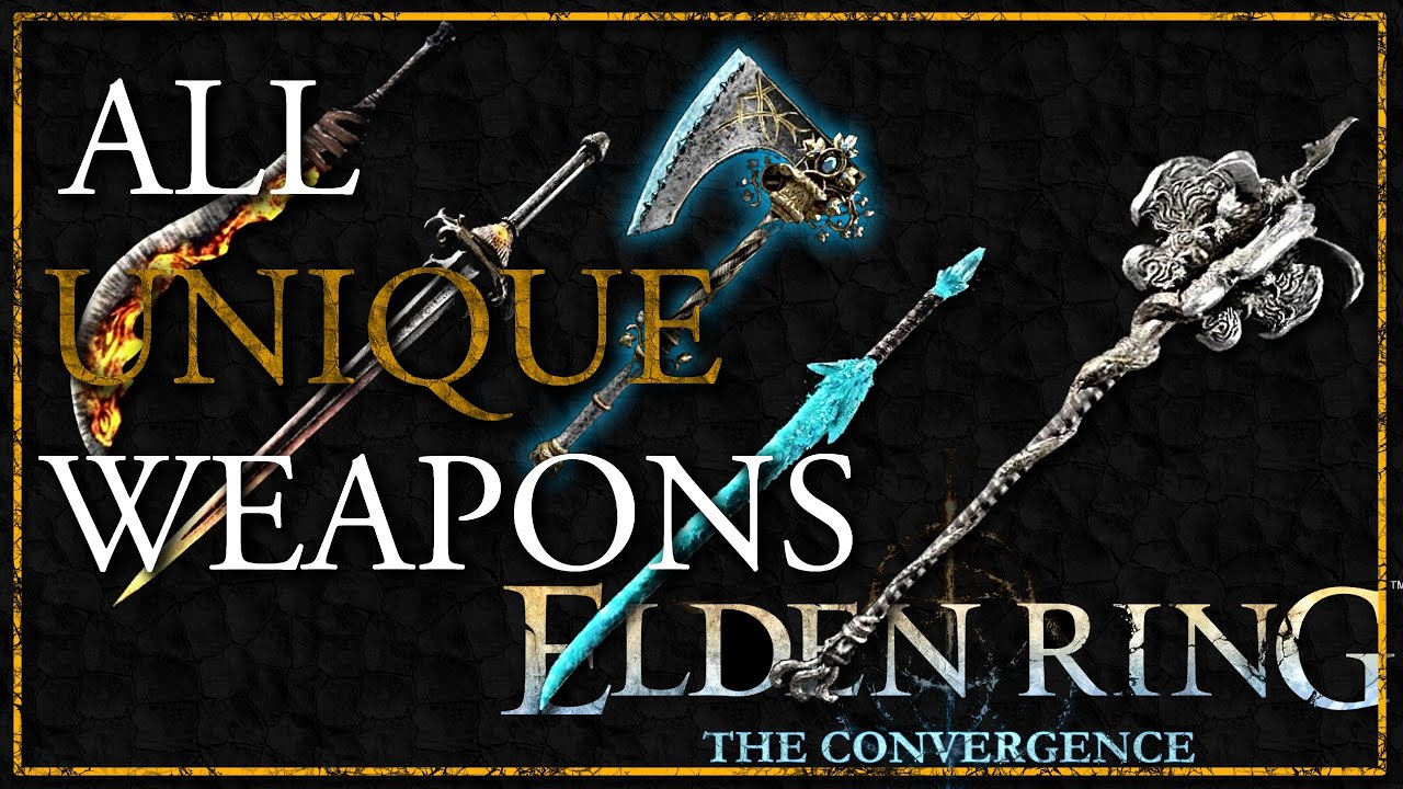 The Convergence Mod Alpha - All Unique Weapons Showcase [Elden Ring]