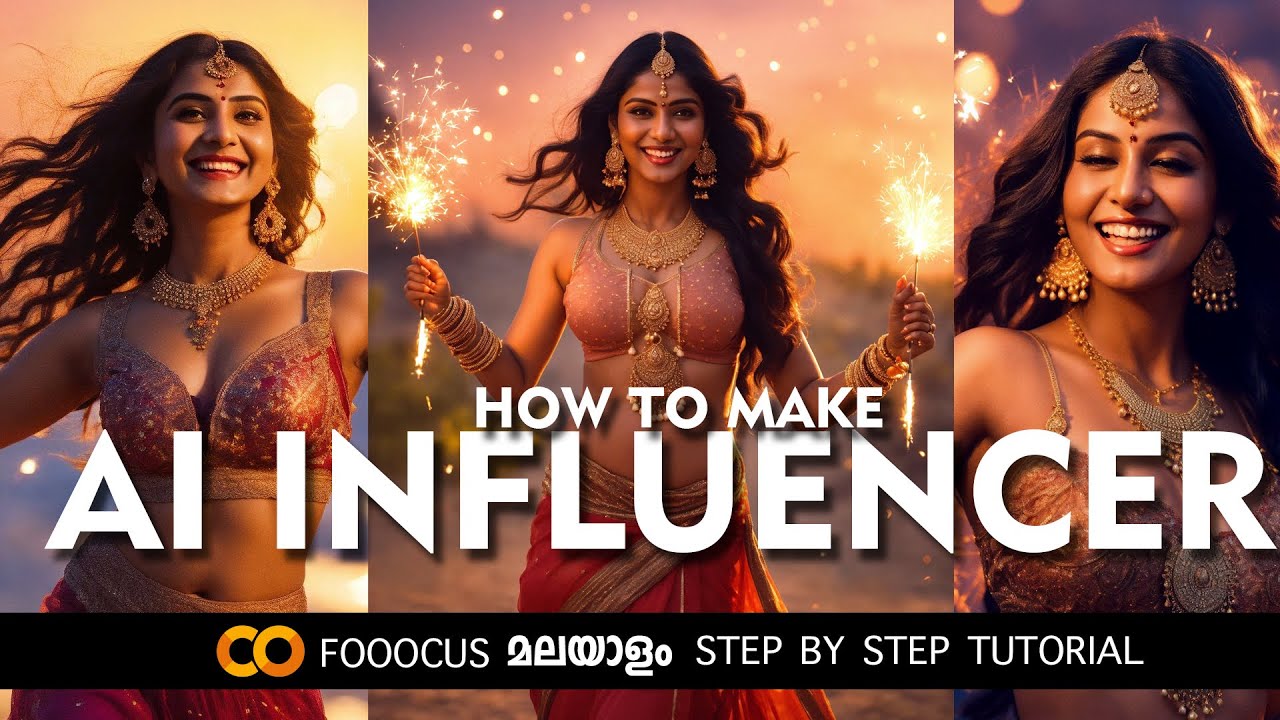 AI INFLUENCER TUTORIAL IN MALAYALAM | FOOOCUS