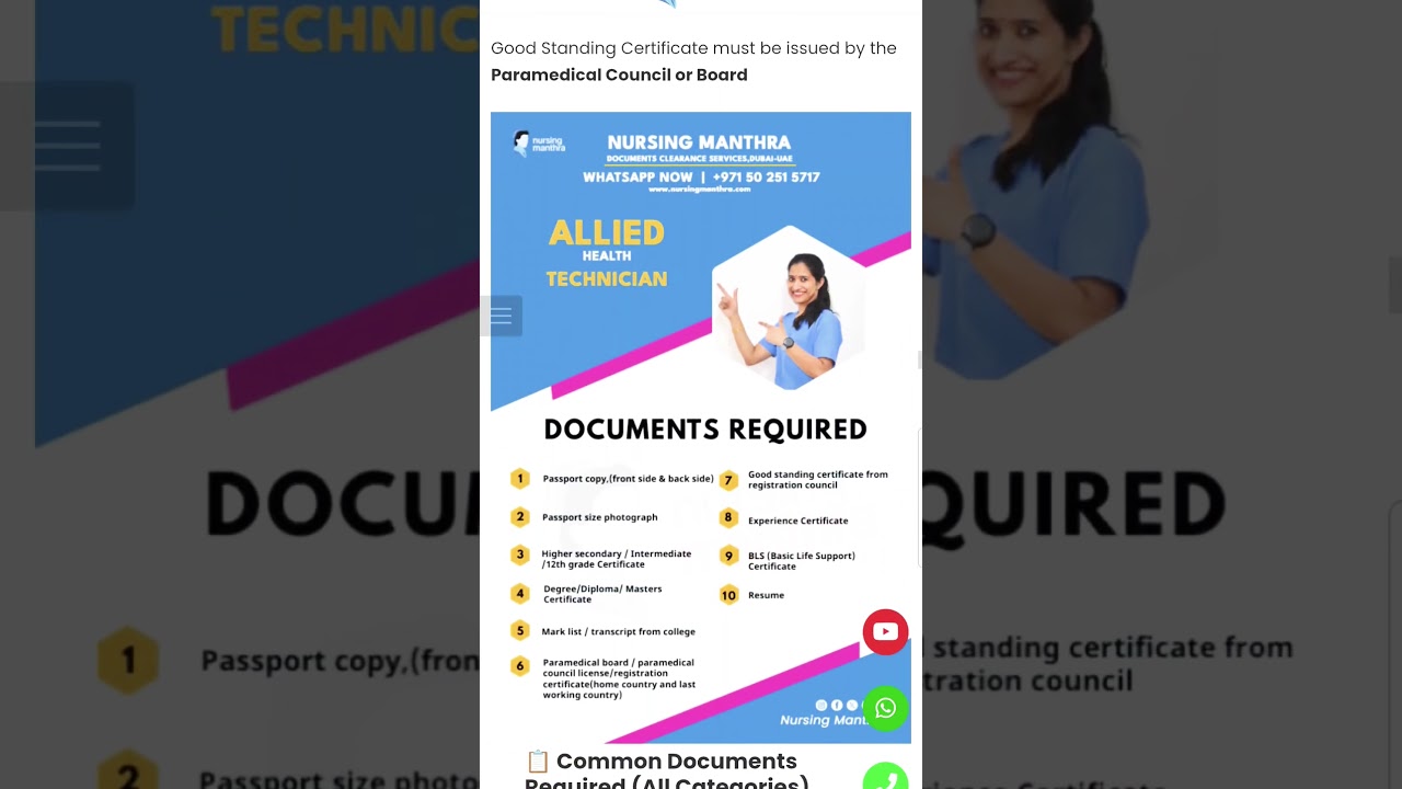 UAE MOH License Process for Nurses, Doctors & Paramedical Professionals