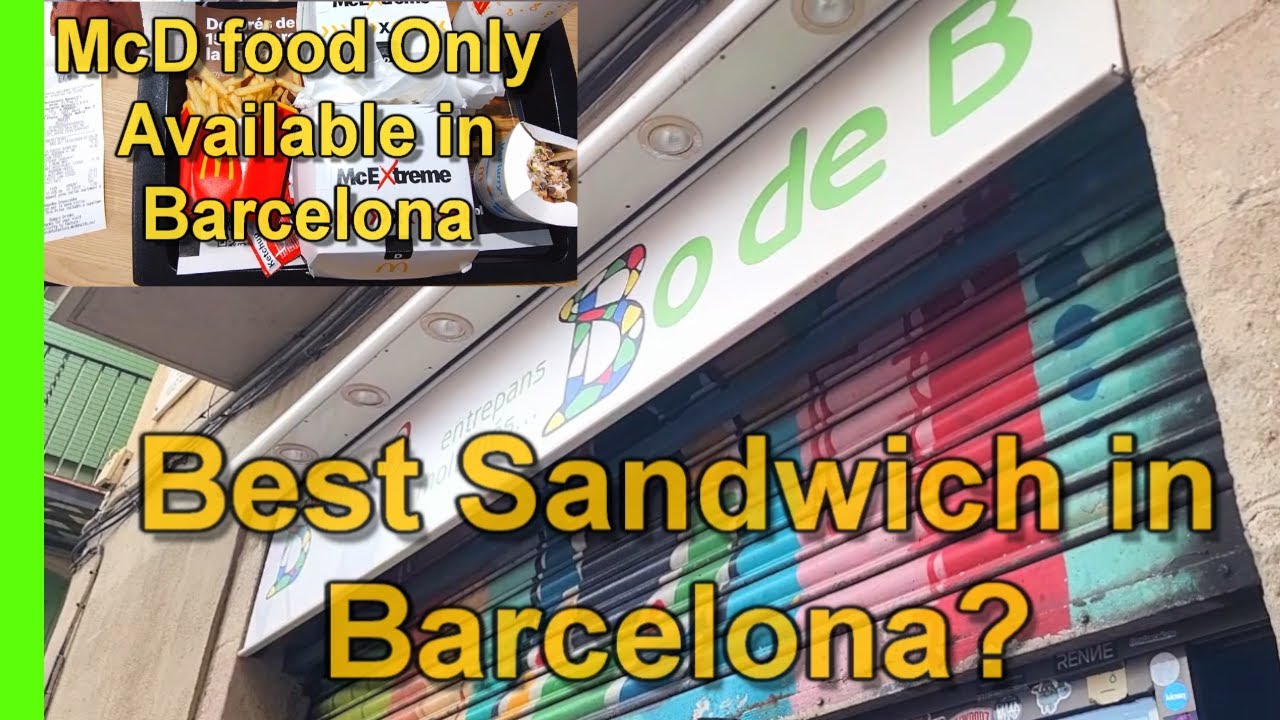 Barcelona Must Eat, Best Sandwich in Barcelona? Bo De B Sandwich Review #barcelonafood