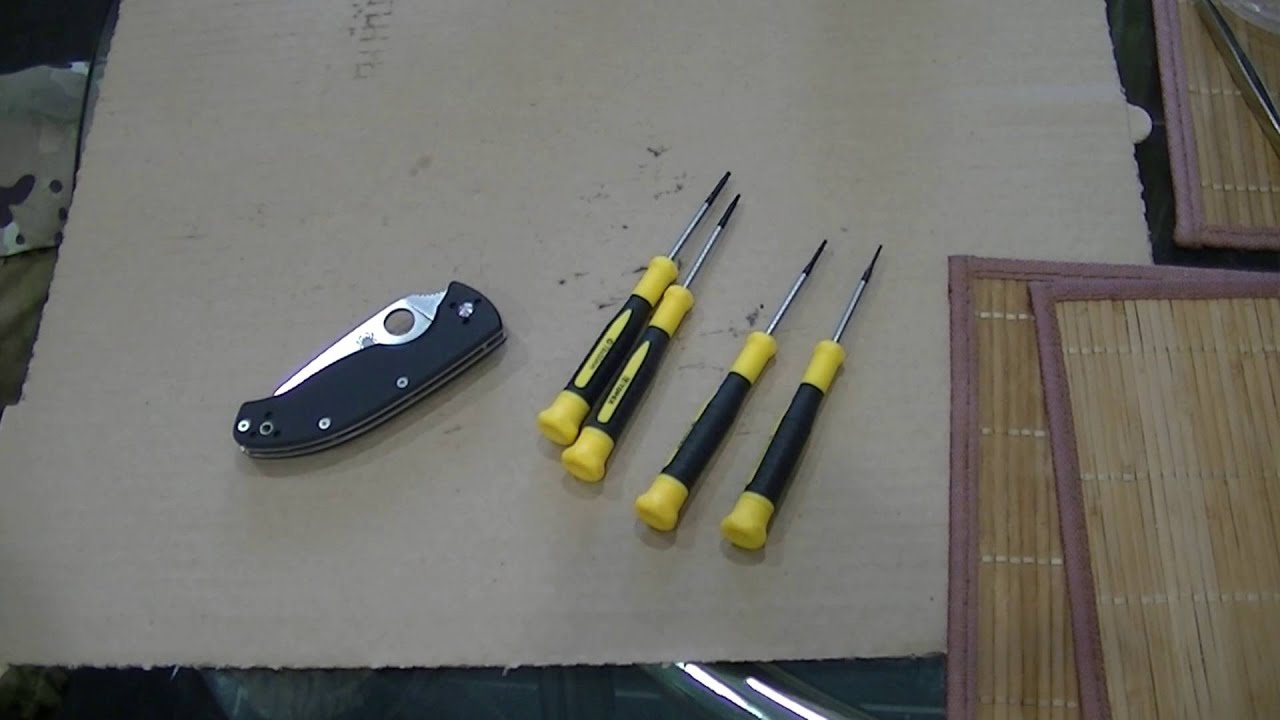 Spyderco Tenacious   разборка. настройка !