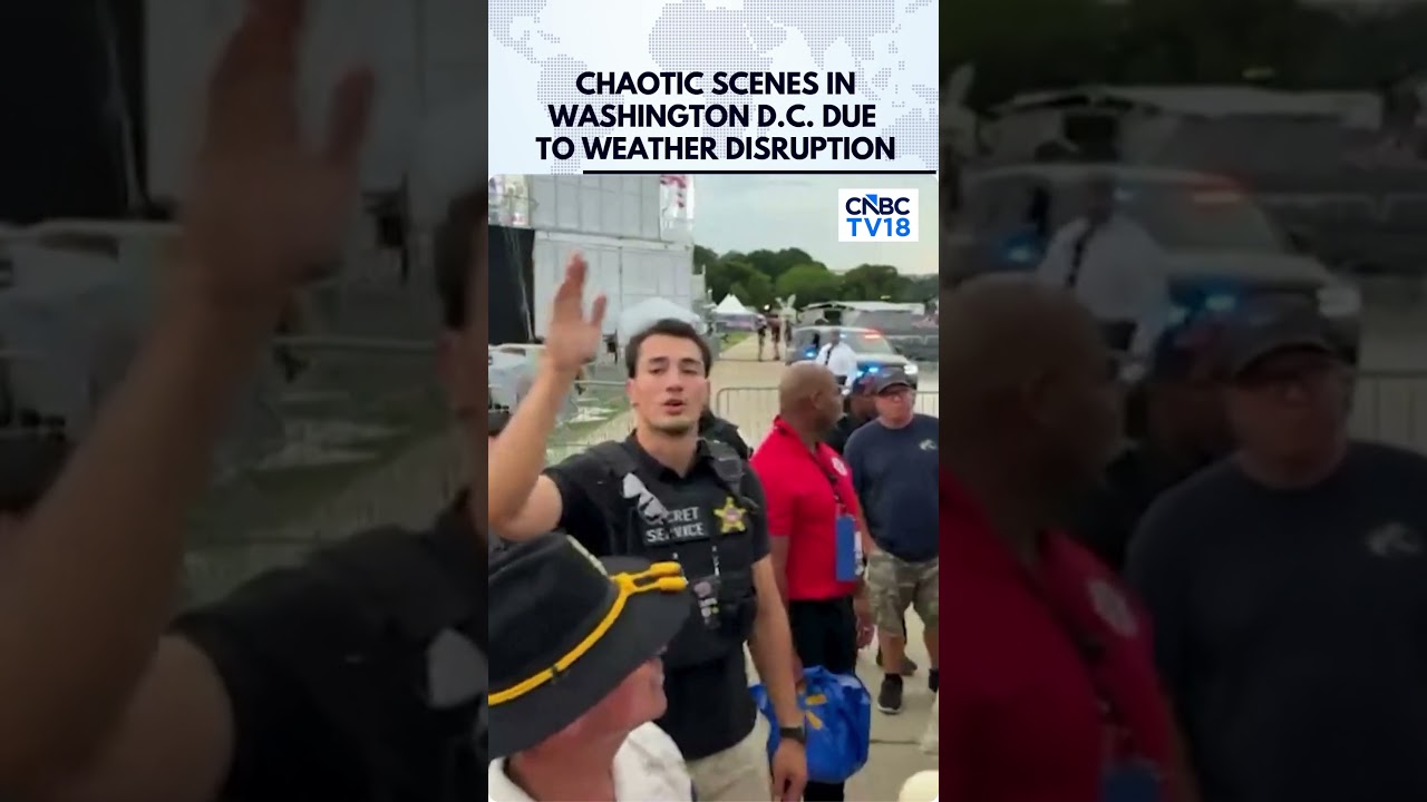 Chaotic Scenes as Trump&rsquo;s Main July Fourth Event Faces Weather Disruption | America 250 | N18G