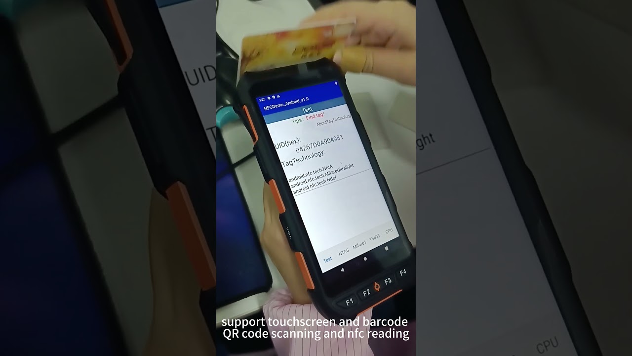 android 13 pistol grip rfid barcode scanner testing 