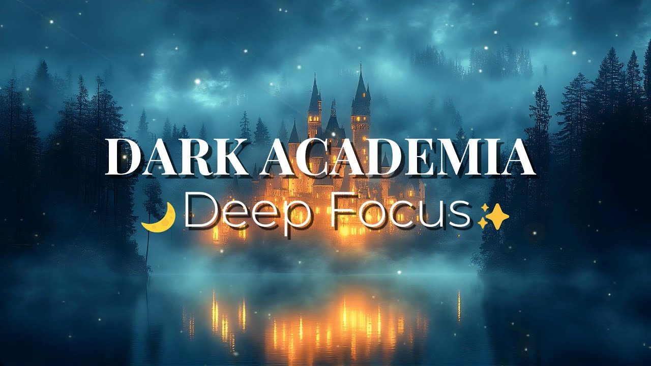 🌙Dark Academia Castle |🌑Study Music & Magical Forest Atmosphere✨