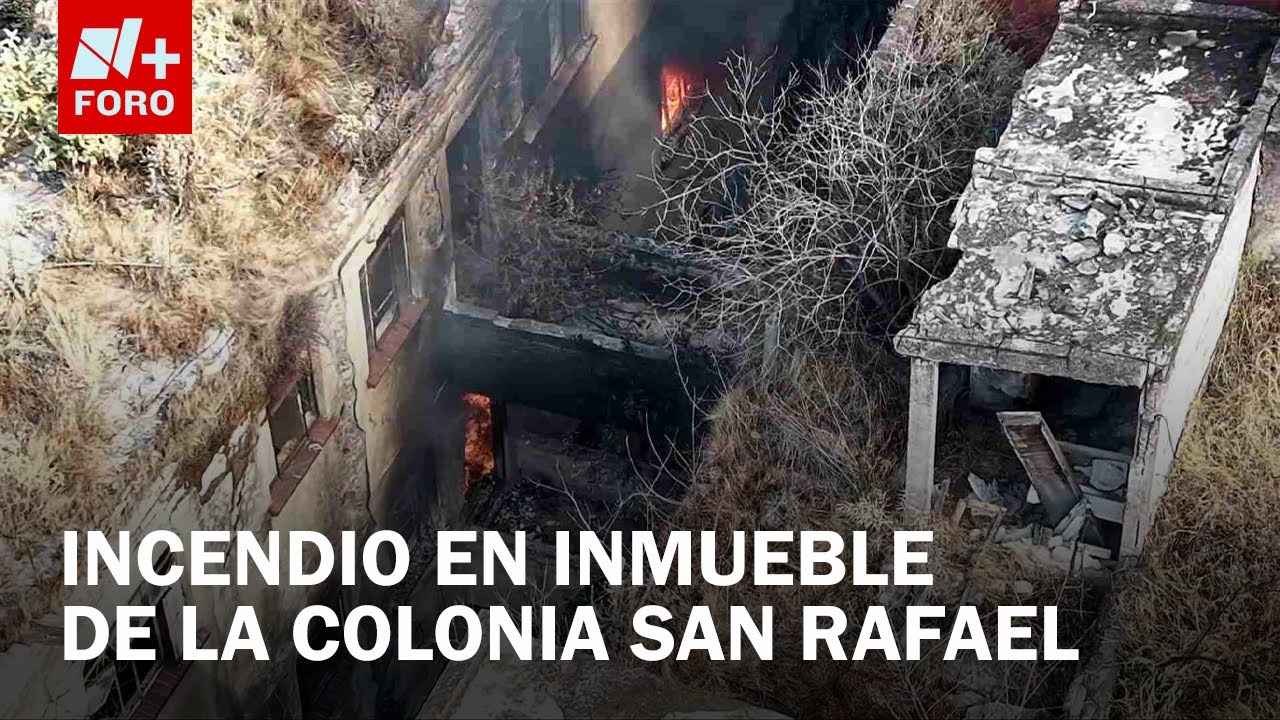 Incendio en predio abandonado de la alcaldía Cuauhtémoc, esto sabemos - A las 3