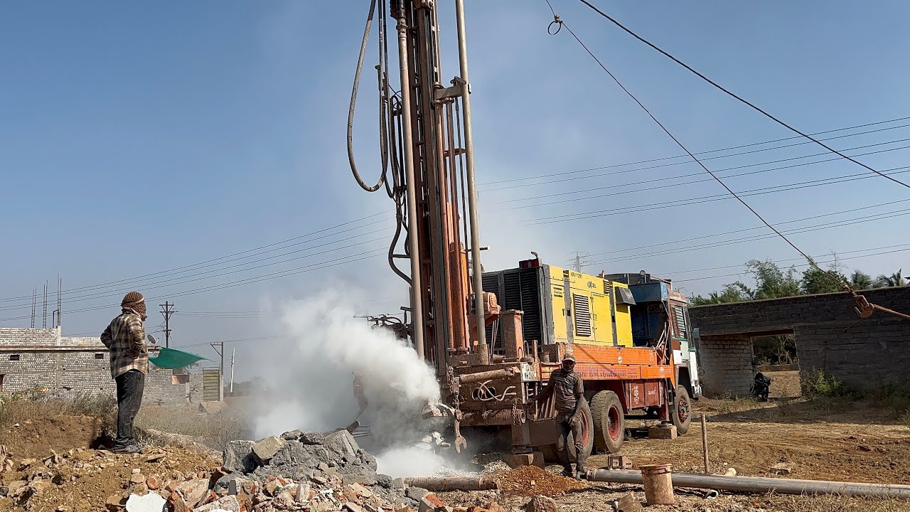 Borewell 350 fit 😱So much stone !! Presented by hello2