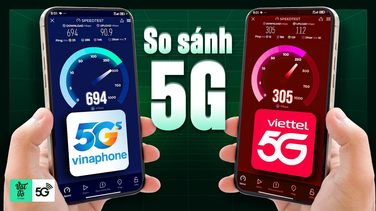 Đo 5G của VinaPhone v&agrave; Viettel: B&ecirc;n n&agrave;o rẻ hơn? B&ecirc;n n&agrave;o nhanh hơn?