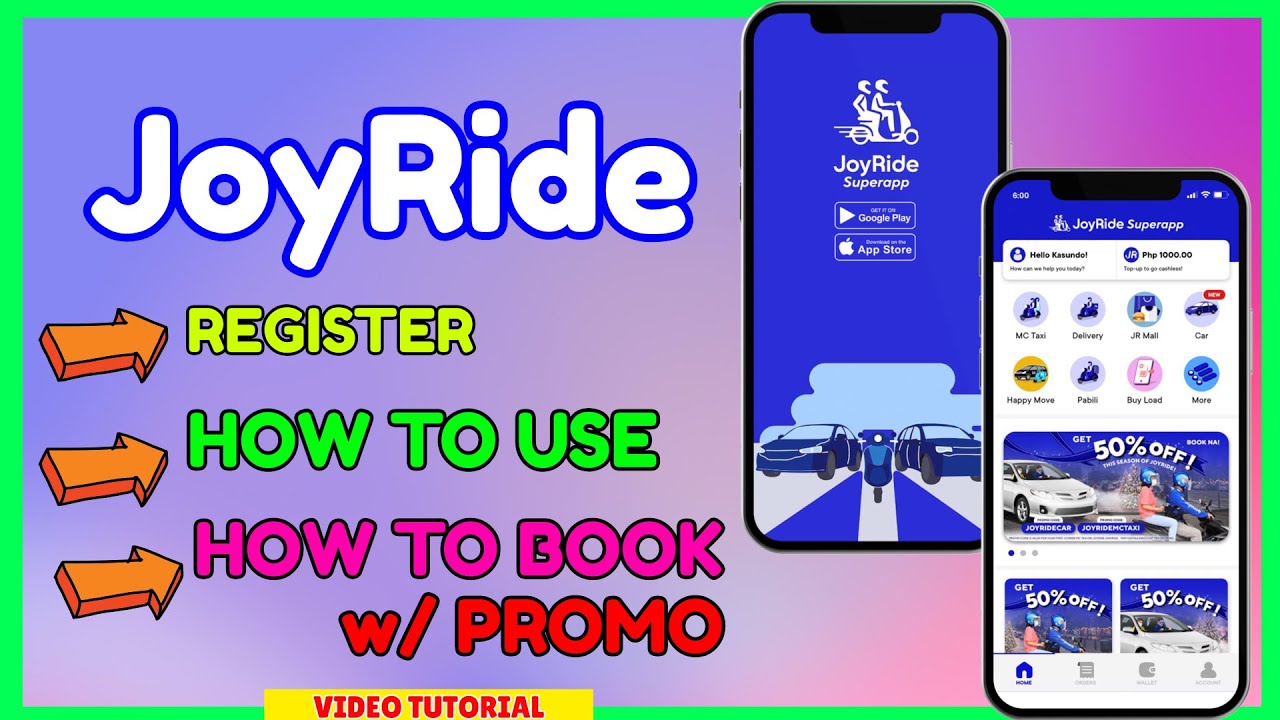 JoyRide How to Book w/ Promo How much Fee? How to use JoyRide App?