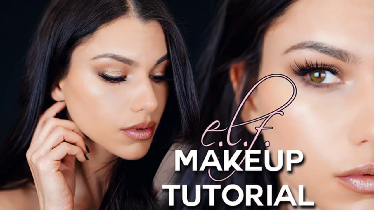E.L.F COSMETICS Makeup Tutorial Using E.L.F MAKEUP BRUSHES!