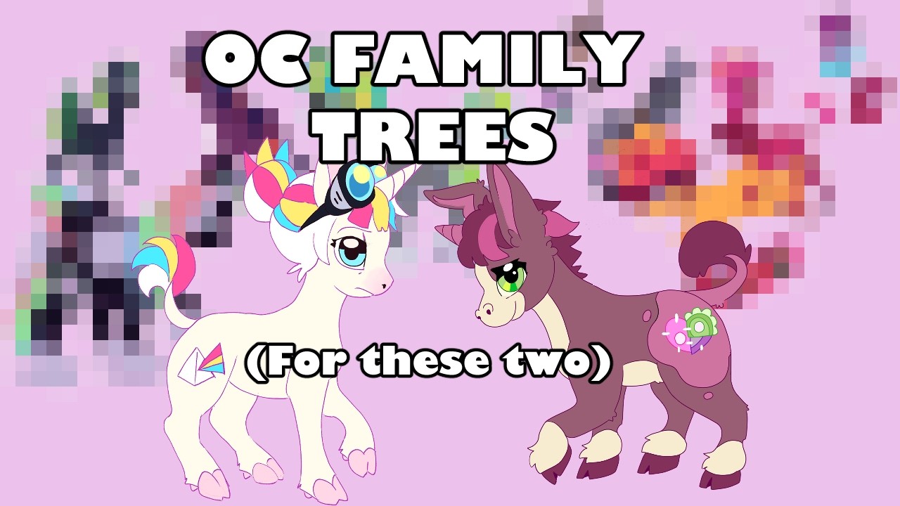 Designing my Pony Characters Families (For Enrichment)