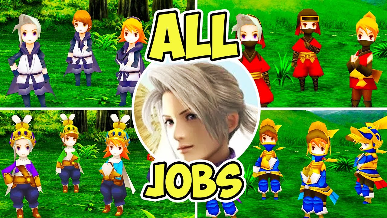Final Fantasy 3 3D Remake All Jobs From Worst To Best [4k 60fps]