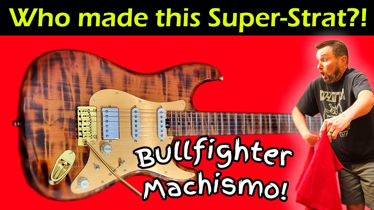 Amazon Super Strat! Bullfighter D190 a flaming Stratocaster