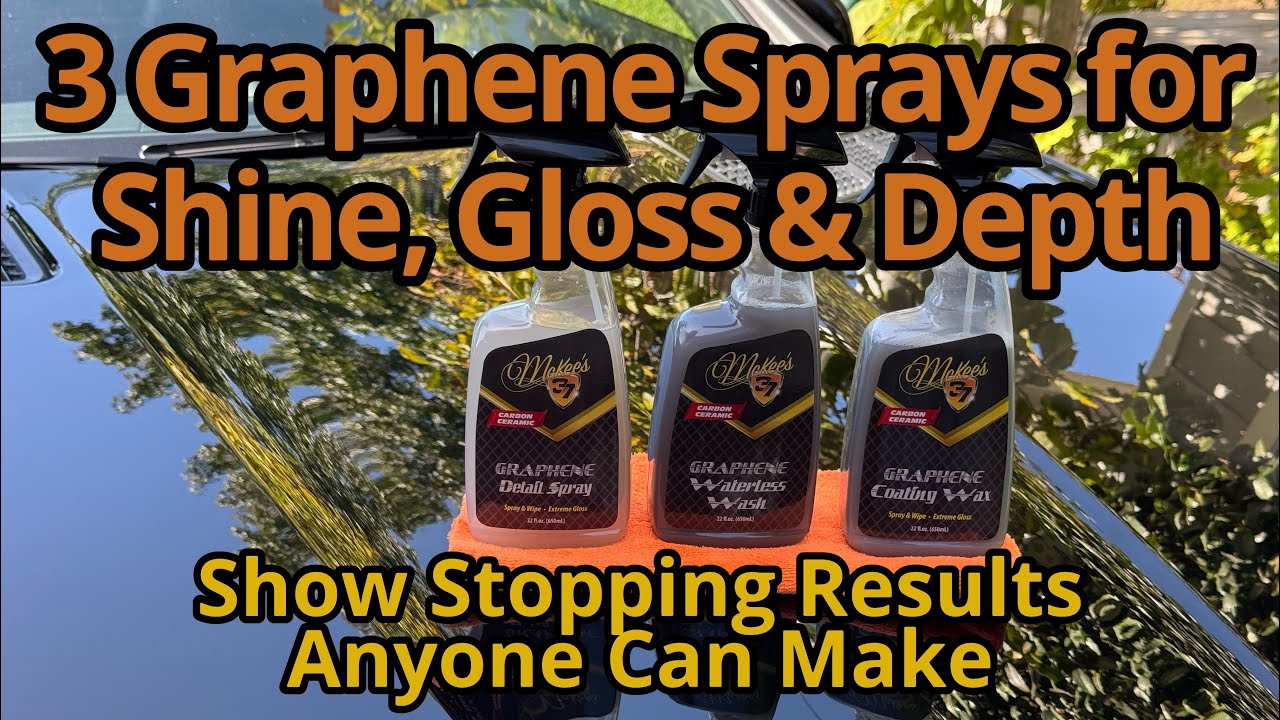Must have Graphene Detail Spray, Waterless Wash & Coating Wax from McKee’s 37 