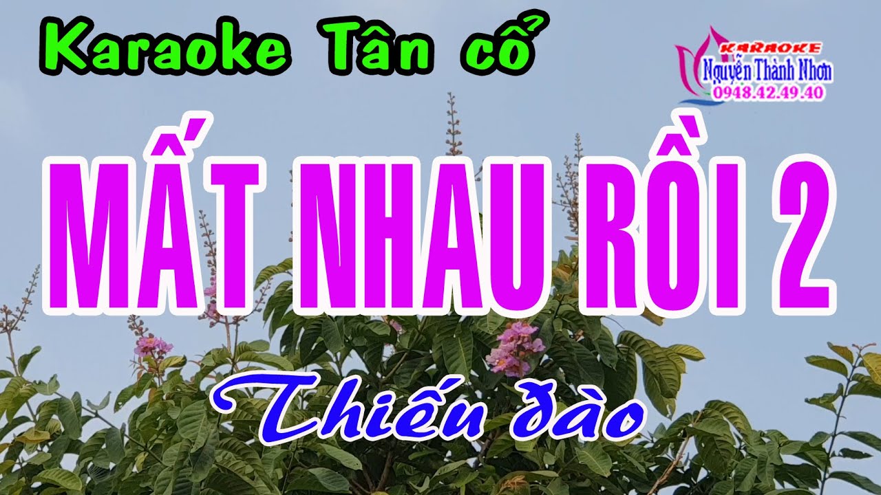Karaoke Tân cổ MẤT NHAU RỒI  - THIẾU ĐÀO [Hát cùng Hoàng Hôn]