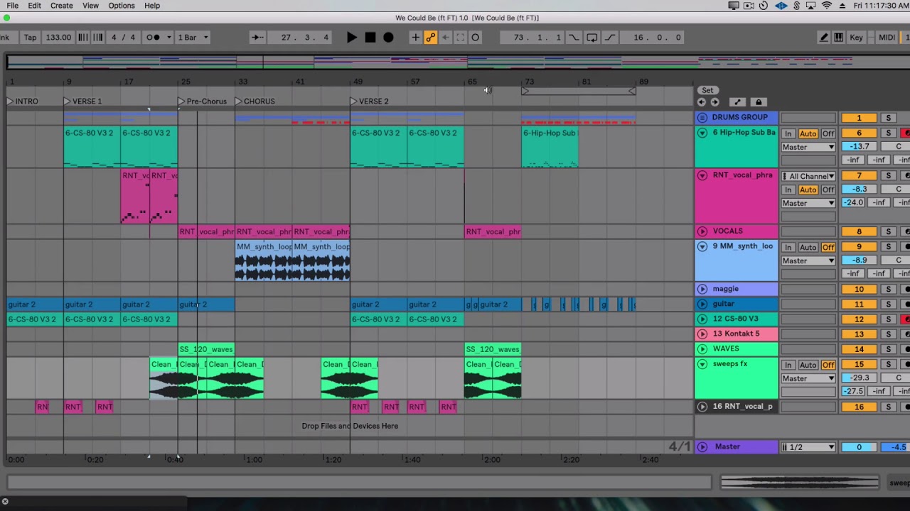 Composition and How To Arrange Songs in Ableton Live