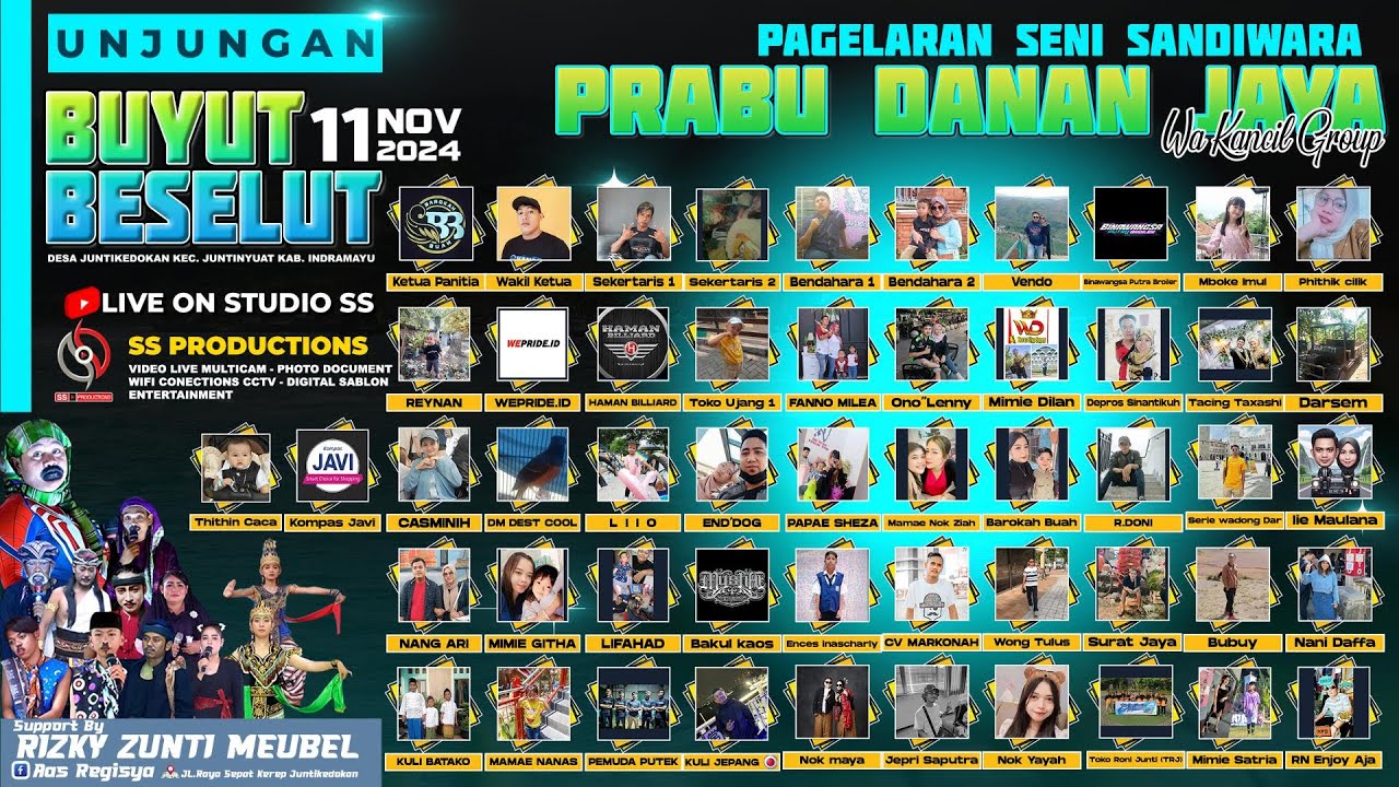 [LIVE MALAM] SANDIWARA PRABU DANAN JAYA  l ADAT UNJUNGAN BUYUT BESELUT l JUNTIKEDOKAN l 11 NOV  2024