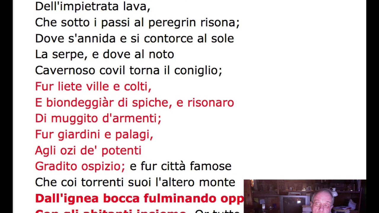 La ginestra di Leopardi