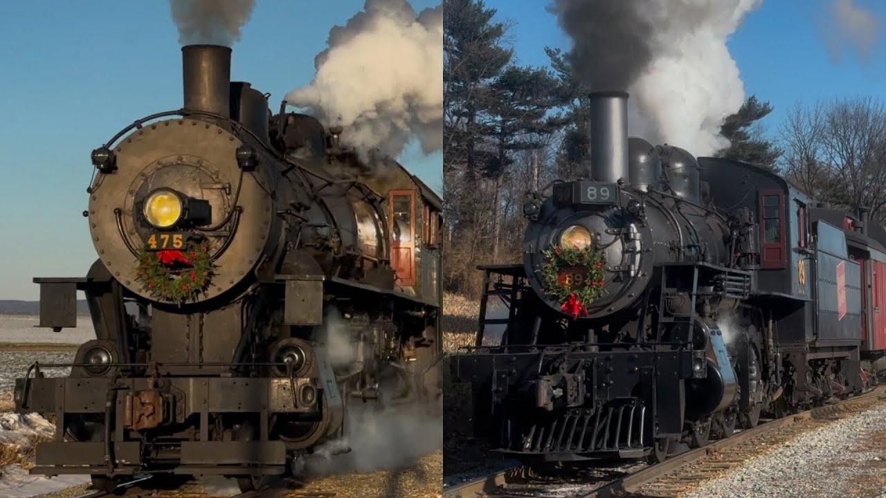 Strasburg Railroad 475 & 89: Christmas Trains In Paradise