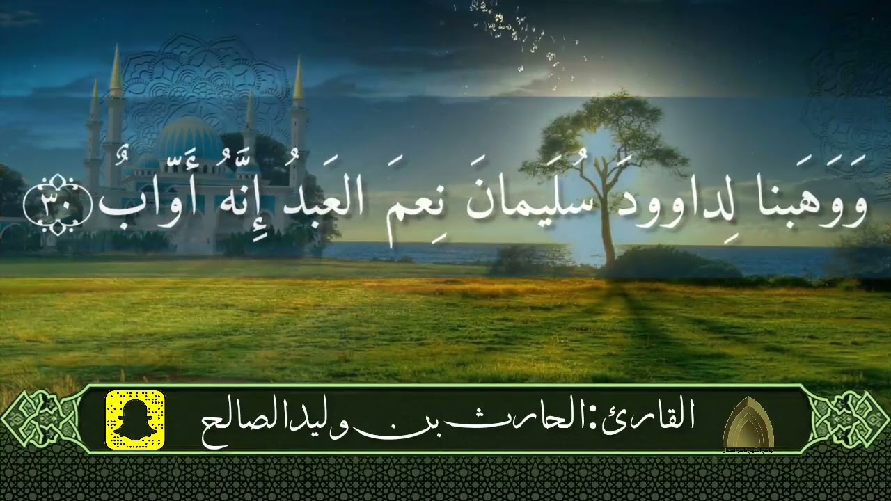 رب اغفر لي وهب لي ملكا لا ينبغي لأحد من بعدي .. تلاوة هادئةمن سورة ص القارئ #الحارث_الصالح وفقه الله