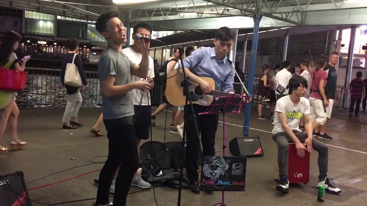 尖沙咀海旁busking 21-6-16 cover when I was your man