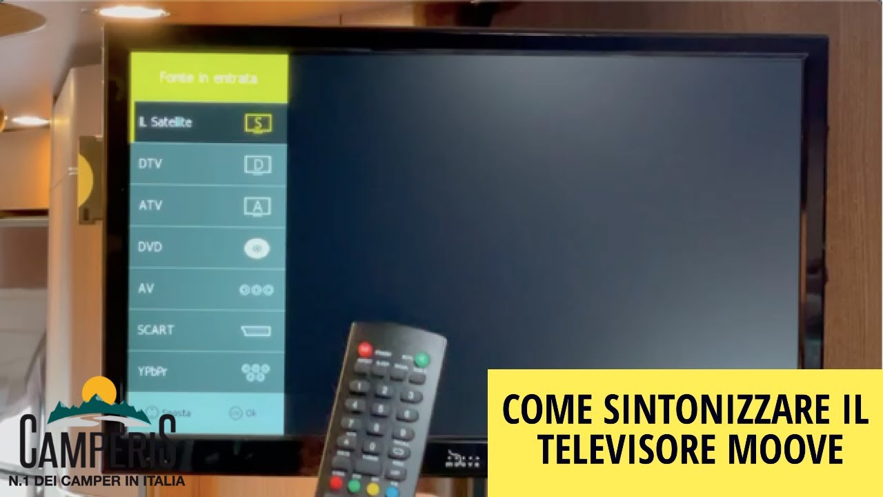 COME SINTONIZZARE IL TELEVISORE MOOVE - MOSCATELLI | Assistenza by Camperis
