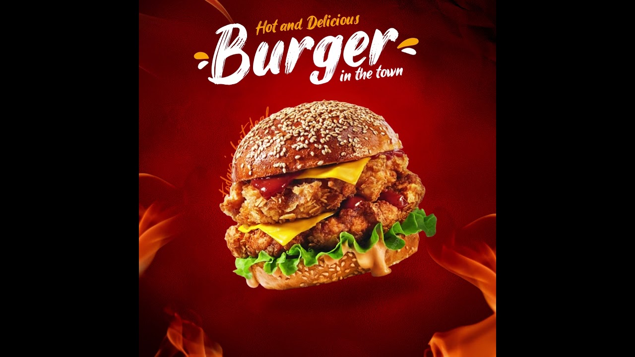Burger Poster Motion Graphics