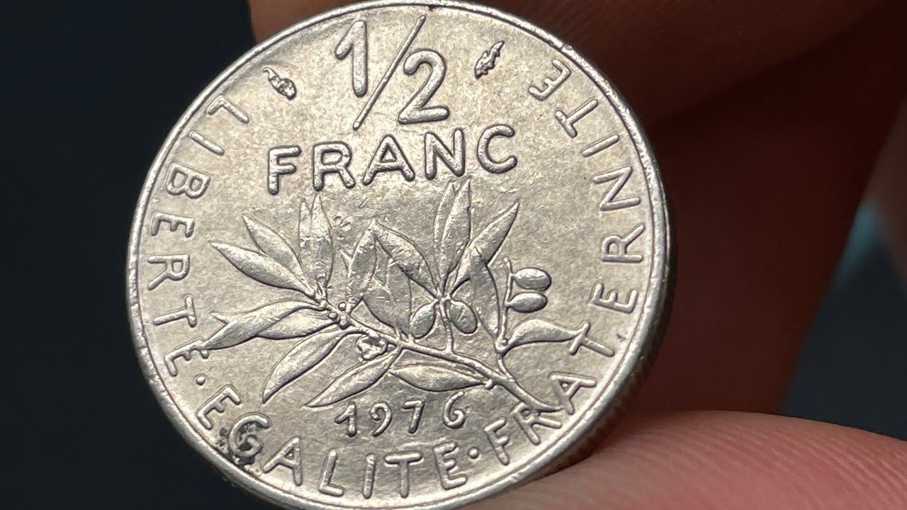1976 France 1/2 Franc Coin &bull;&nbsp;Values, Information, Mintage, History, and More