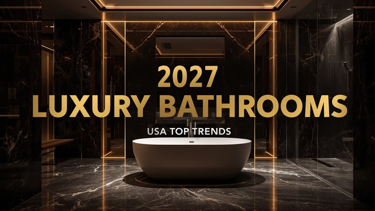 Top 8 Luxury Bathroom Designs 2027 | USA Modern Spa Style