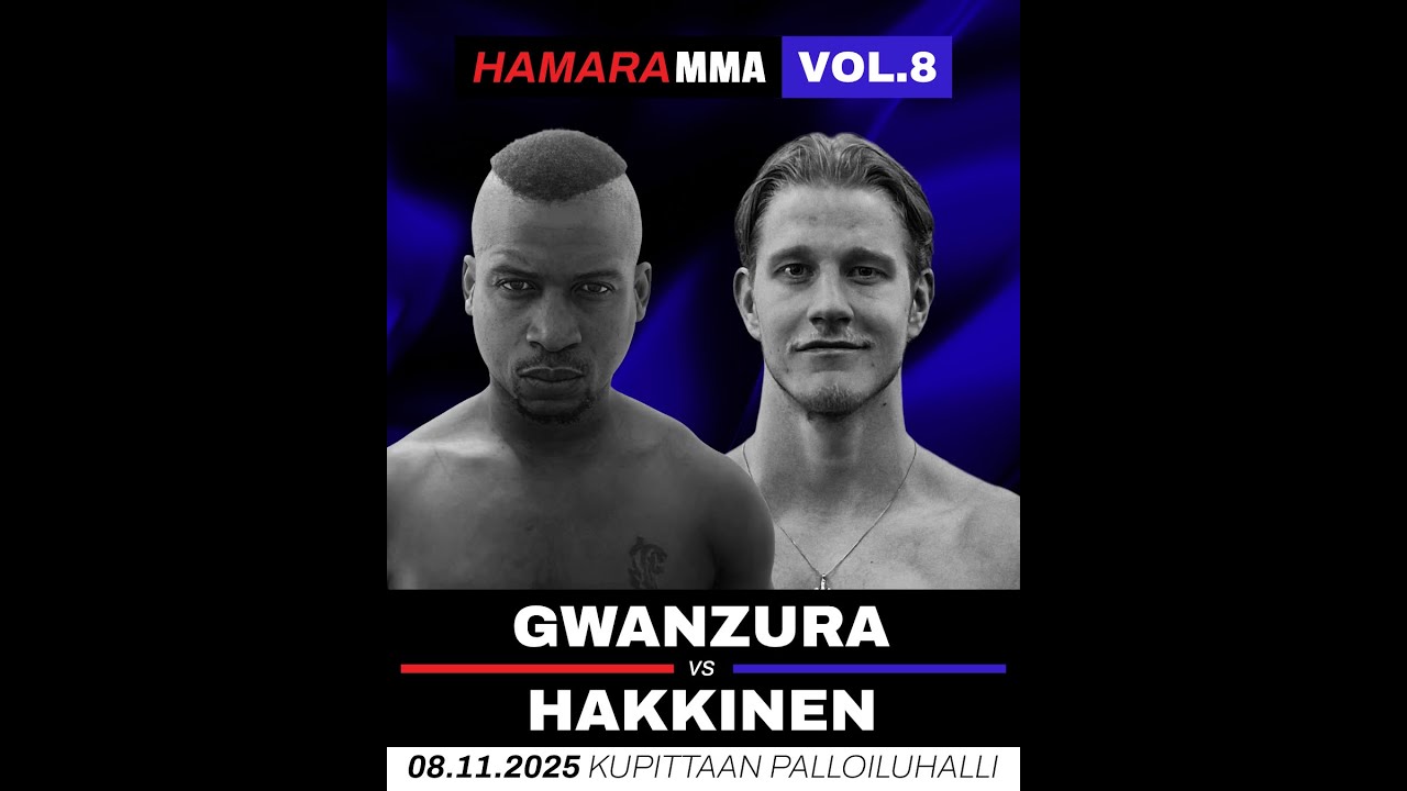 Rasberg Gwanzura vs Verneri Hakkinen, Hamara MMA Vol.8, 8.11.2025, MMA Full Fight