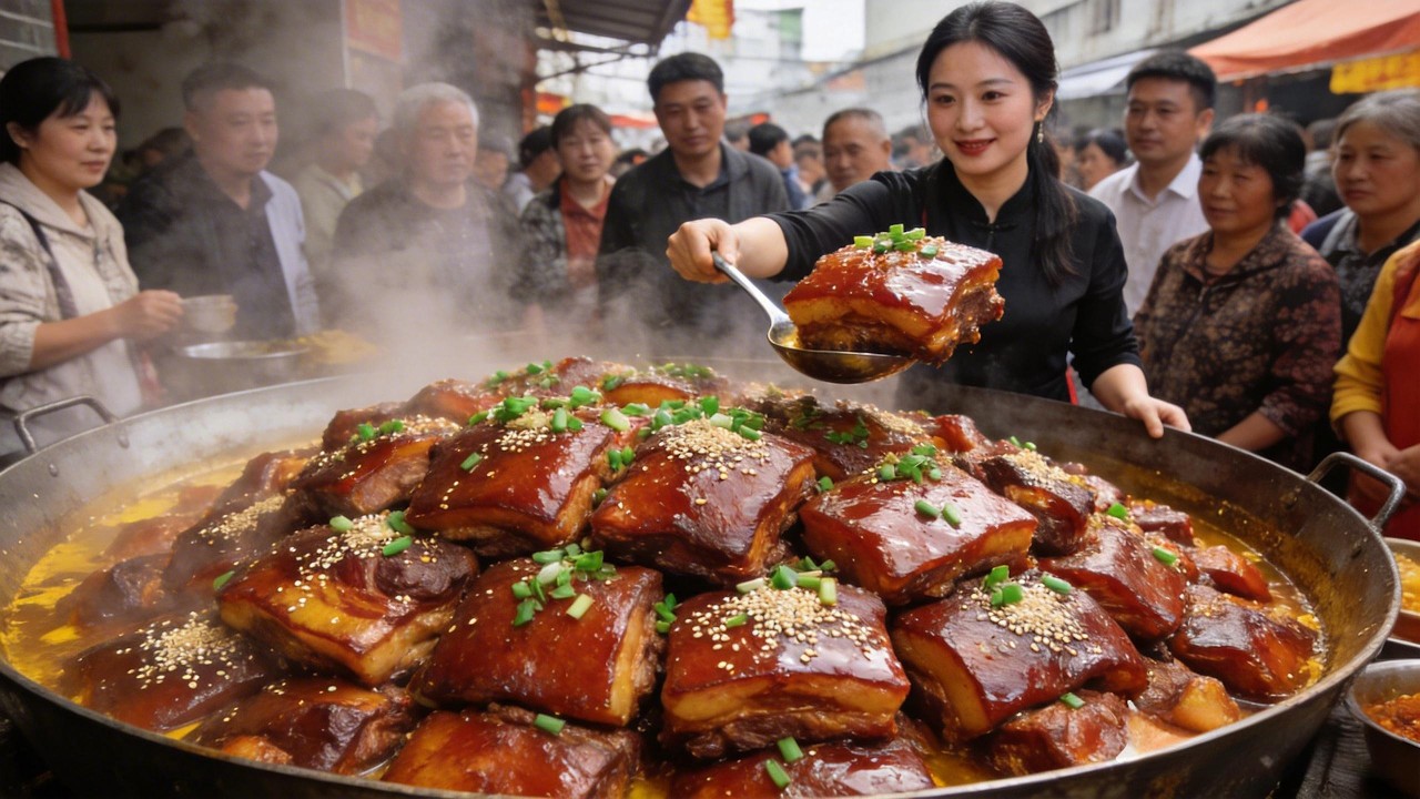 四川广安美女天价回锅肉，24元一片6片起卖，旺季一天能卖1500片！【好食勇哥】