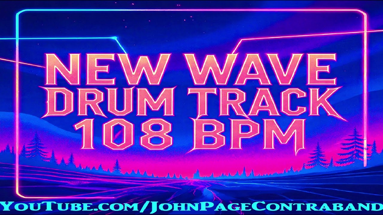 80s New Wave Drum Track – 108 BPM Synth Pop Electro Dance Dark Backing Track